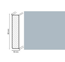 Плинтус Широкий плинтус Cubu flex life XL 80/19 1202 Cветло-серый фото 1 | FLOORDEALER